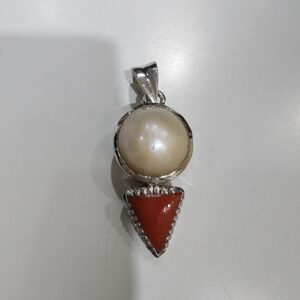 Pearl & Coral Pendant