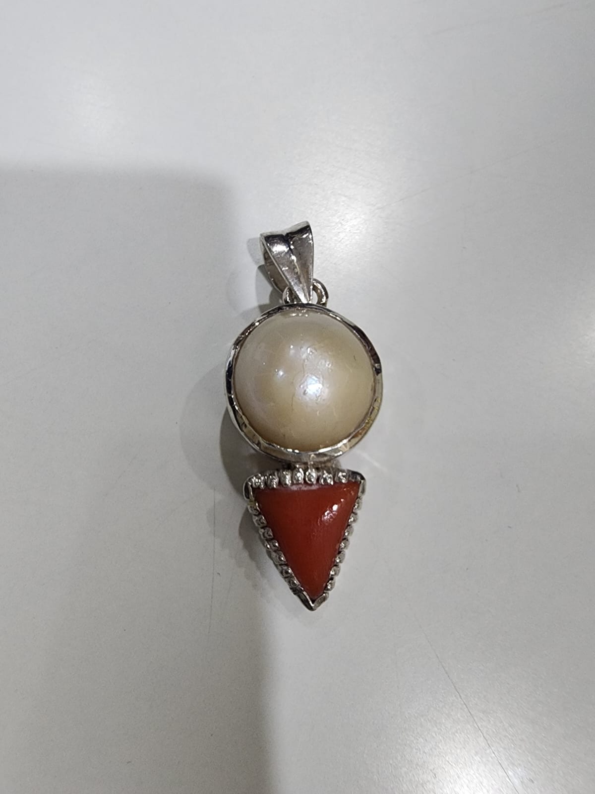 Pearl & Coral Pendant